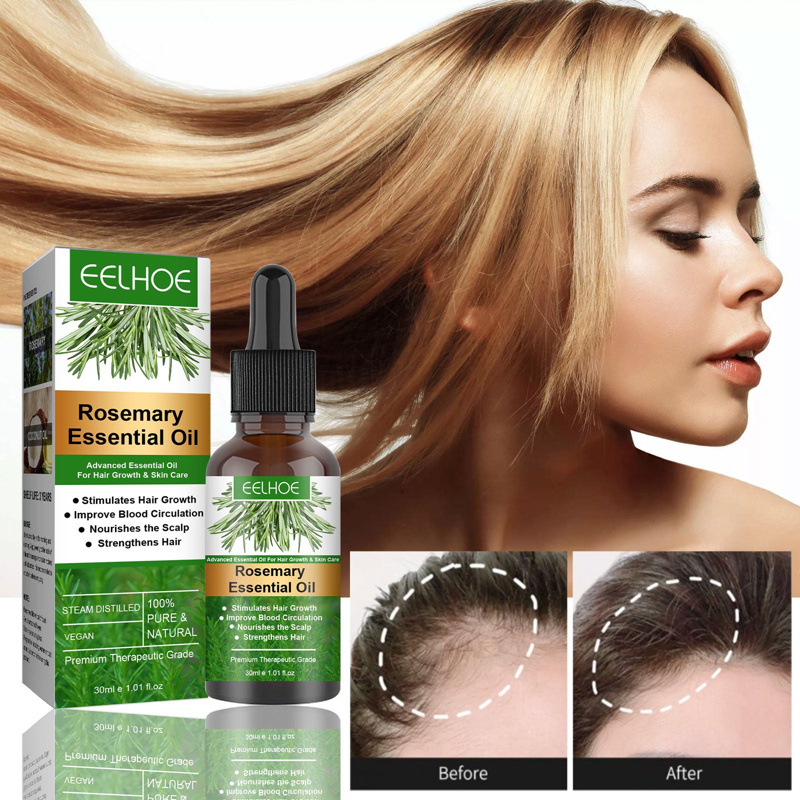 Rosemary Anti - Breakage Nourishing Hair Care Oil - Ms.Rubies Beauty Shop