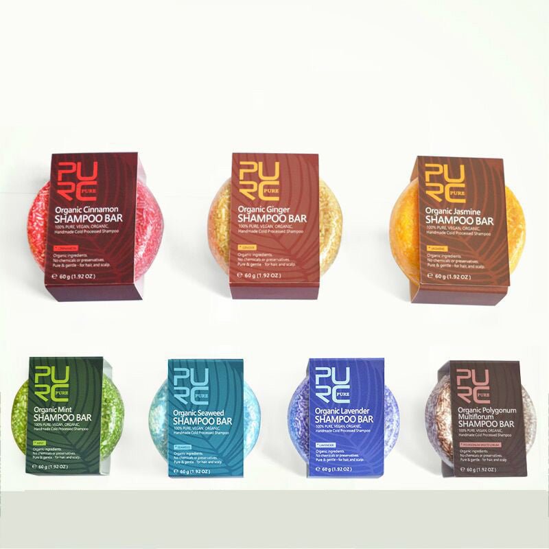 Purc Hand - Extracted Soap, Anti - Dandruff, Oil - Control Nourishing Handmade Soap, Spot Fleece - Flower Root And Ginger Shampoo Soap - Ms.Rubies Beauty Shop