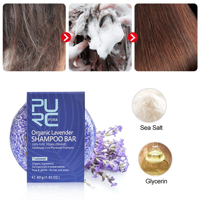 Purc Hand - Extracted Soap, Anti - Dandruff, Oil - Control Nourishing Handmade Soap, Spot Fleece - Flower Root And Ginger Shampoo Soap - Ms.Rubies Beauty Shop