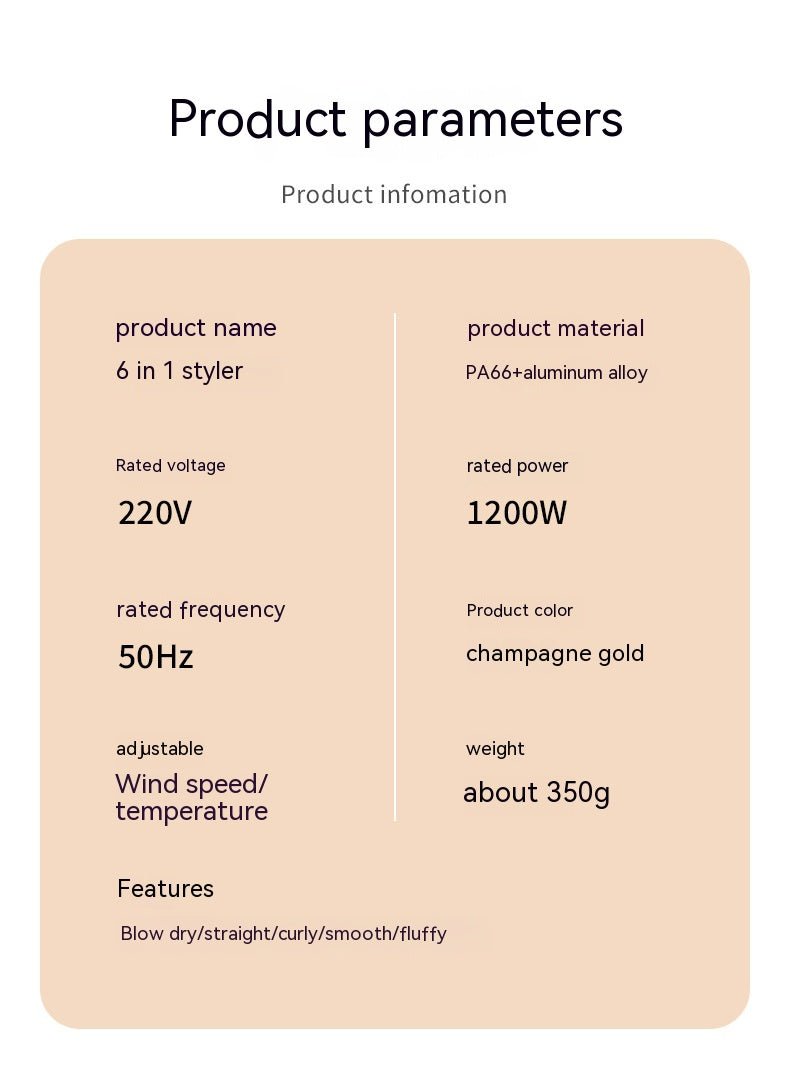 Multifunctional Hair Care Automatic Hair Dryer - Ms.Rubies Beauty Shop