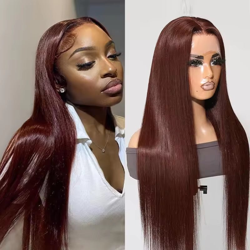 13x4 HD Lace Front Wig, Human Hair, Natural Brazilian Brown Wig, Women's Unprocessed Virgin Hair Wig - Ms.Rubies Beauty Shop