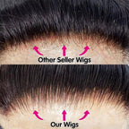 6x4 Density Virgin Human Hair Wigs For Black Women Vietnamese Raw Hair Transparent Lace Front Pre - Plucked Bleached Knots - Ms.Rubies Beauty Shop