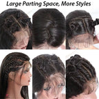 6x4 Density Virgin Human Hair Wigs For Black Women Vietnamese Raw Hair Transparent Lace Front Pre - Plucked Bleached Knots - Ms.Rubies Beauty Shop