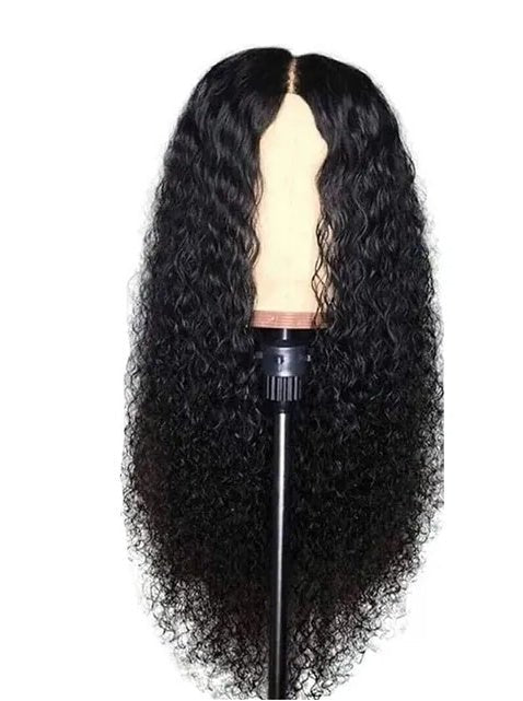 AA Hair Front Wig Womens Brazilian Human Long Curly Lace Wavy Hair Wigs US - Ms.Rubies Beauty Shop