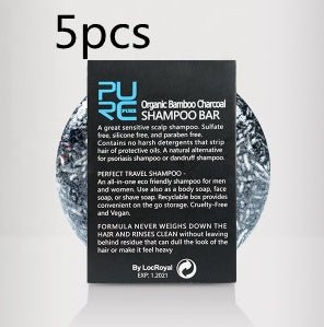 Hand - Extracted Soap Shampoo Bamboo Charcoal Shampoo Soap - Ms.Rubies Beauty Shop