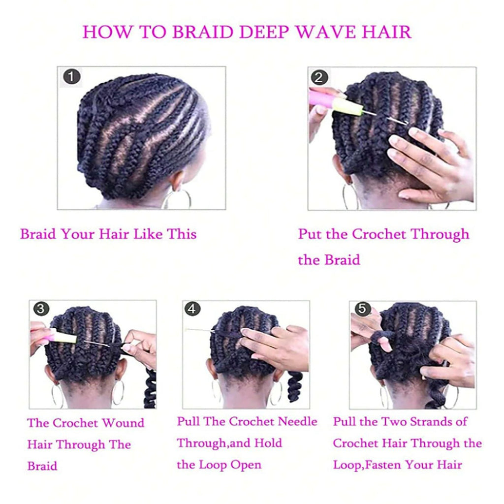 4X EZ SENEGALESE BRAID Long Crochet Braid Synthetic Hairstyle Black Burgundy Brown Ladies Box Braid Crochet Hair - 16 Inch - Ms.Rubies Beauty Shop