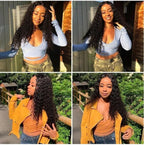 AA Hair Front Wig Womens Brazilian Human Long Curly Lace Wavy Hair Wigs US - Ms.Rubies Beauty Shop