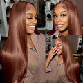 13x4 HD Lace Front Wig, Human Hair, Natural Brazilian Brown Wig, Women's Unprocessed Virgin Hair Wig - Ms.Rubies Beauty Shop
