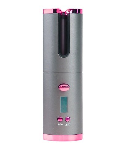 Rechargeable Automatic Hair Curler Women Portable Hair Curling Iron LCD Display Ceramic Curly Rotating Curling Wave Styer - Ms.Rubies Beauty Shop