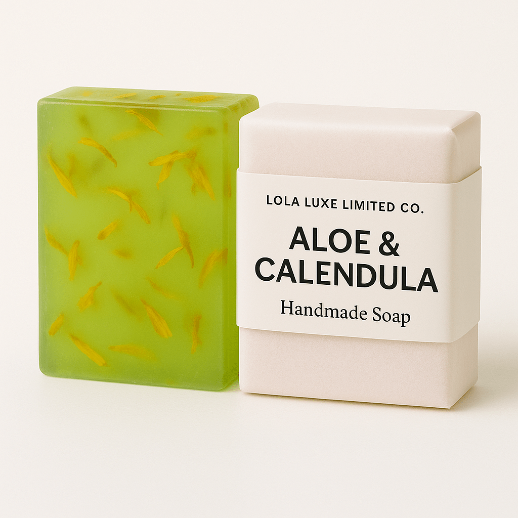 Aloe & Calendula Herbal Handmade Soap - Ms.Rubies Beauty Shop