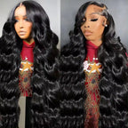 6x4 Density Virgin Human Hair Wigs For Black Women Vietnamese Raw Hair Transparent Lace Front Pre - Plucked Bleached Knots - Ms.Rubies Beauty Shop