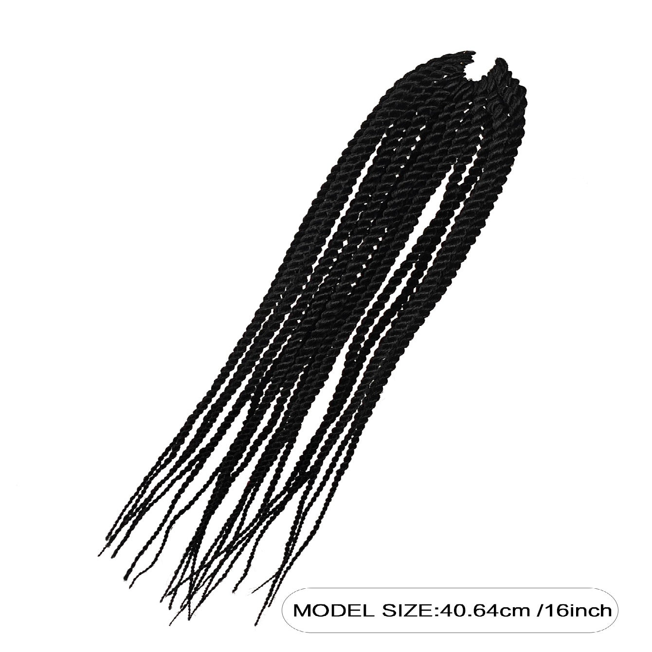 4X EZ SENEGALESE BRAID Long Crochet Braid Synthetic Hairstyle Black Burgundy Brown Ladies Box Braid Crochet Hair - 16 Inch - Ms.Rubies Beauty Shop